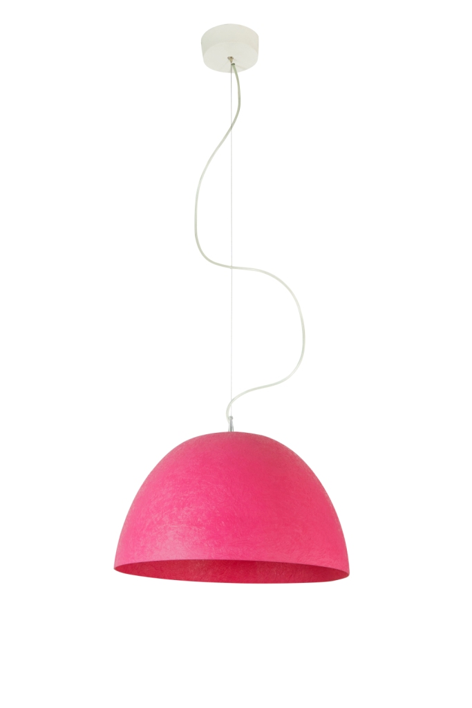 Pendant Lamp H2O Nebulite In-Es Artdesign Collection Luna Color Magenta Size 27,5 Cm Diam. 46 Cm